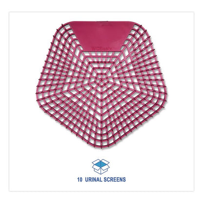 Anti-Splash Urinal Screen, Apple Cinnamon Scent, Red, 0.11 oz, 10/Box