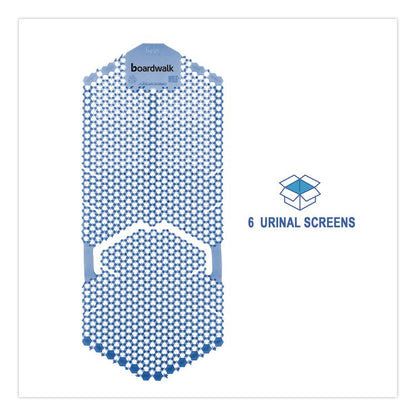 Vertical Urinal Screen, Cotton Blossom Scent, Blue, 5.22 oz, 6/Carton
