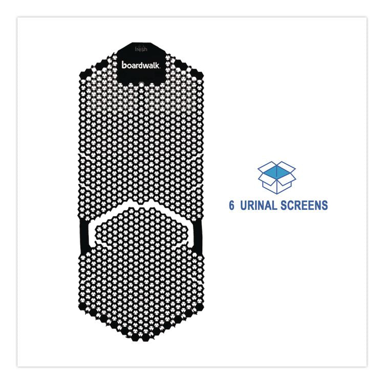 Vertical Urinal Screen, Midnight Coast Scent, Black, 5.22 oz, 6/Carton