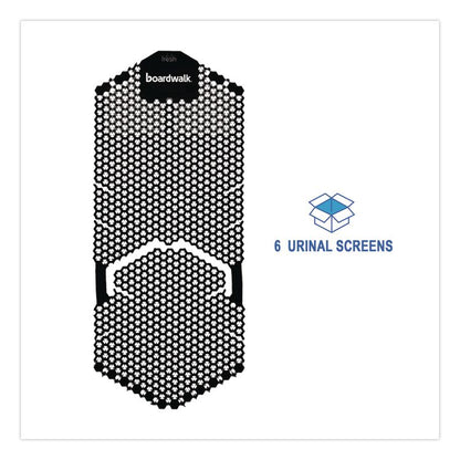 Vertical Urinal Screen, Midnight Coast Scent, Black, 5.22 oz, 6/Carton
