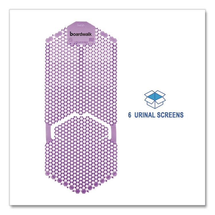Vertical Urinal Screen, Lavender Scent, Purple, 5.22 oz, 6/Carton