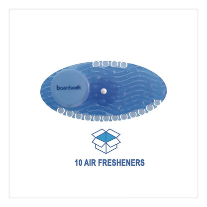 Curve Solid Air Freshener, Cotton Blossom, Blue, 10/Box