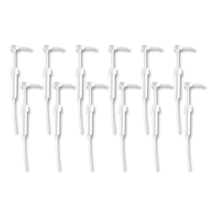 Siphon Pump for 1 gal Bottles, 1 oz Output, 12" Tube, Plastic, White, 12/Carton