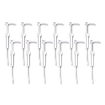 Siphon Pump for 1 gal Bottles, 1 oz Output, 12" Tube, Plastic, White, 12/Carton