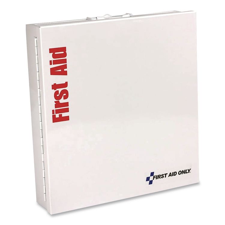 ANSI 2015 SmartCompliance Food Service First Aid Cabinet for 50 People, without Medications, 260 Pieces, Metal Case
