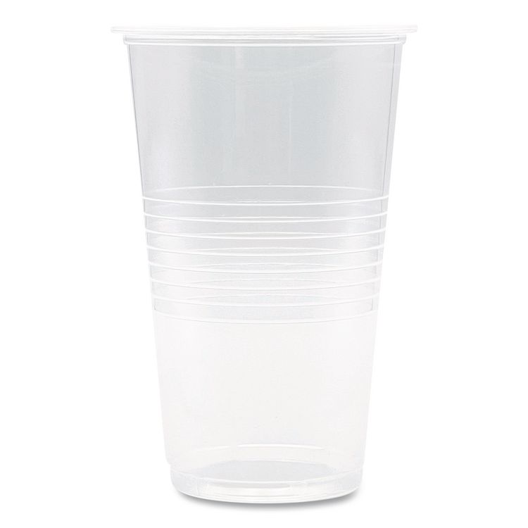 Translucent Plastic Cold Cups, 20 oz, Clear, 1,000/Carton