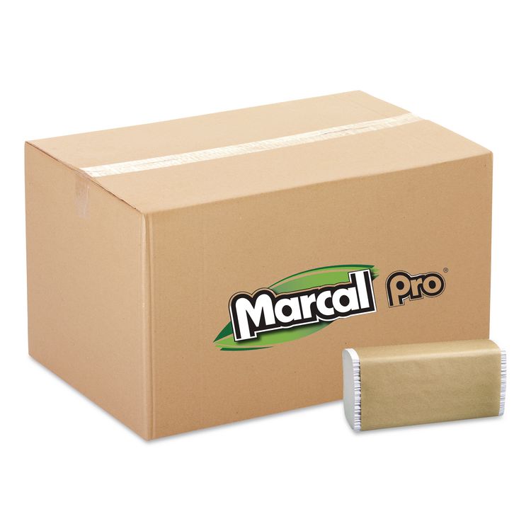 100% Recycled Folded Paper Towels, Multi-Fold, 1-Ply, 9.5 x 9.25, White, 250/Pack, 16 Packs/Carton
