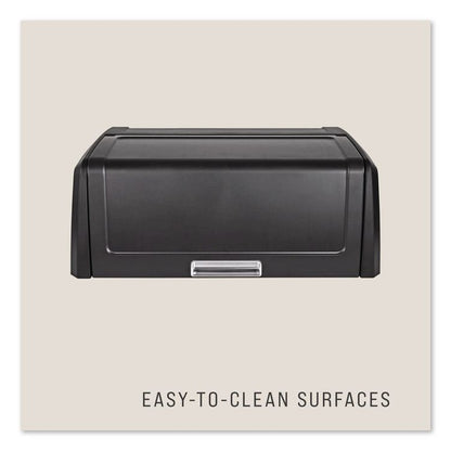 Locking Security Hood for Housekeeping Carts, Plastic, Black
