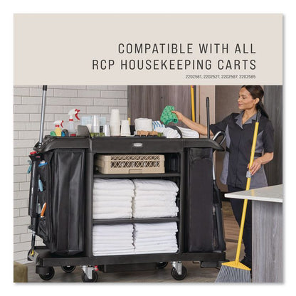 Amenity Organizer for all Rubbermaid Commercial Full Size and Compact Housekeeping Carts, 11 Sections, 18.75 x 3.62, Black