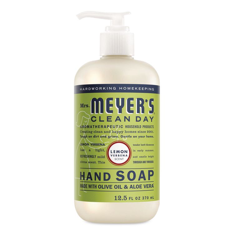 Clean Day Liquid Hand Soap, Lemon Scent, 12.5 oz, 6/Carton