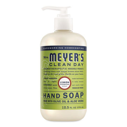 Clean Day Liquid Hand Soap, Lemon Scent, 12.5 oz, 6/Carton