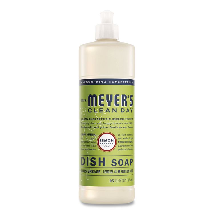 Dish Soap, Lemon Scent, 16 oz, Bottle, 6/Carton