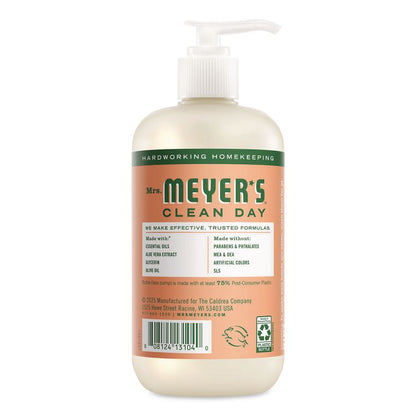 Clean Day Liquid Hand Soap, Geranium Scent, 12.5 oz, 6/Carton