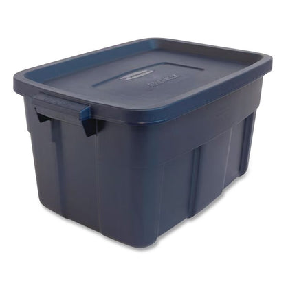 Roughneck Storage Box, 31 gal, 20.4" x 32.3" x 16.7", Dark Indigo Metallic