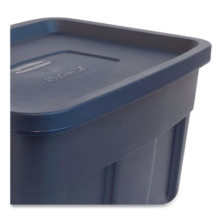 Roughneck Storage Box, 31 gal, 20.4" x 32.3" x 16.7", Dark Indigo Metallic