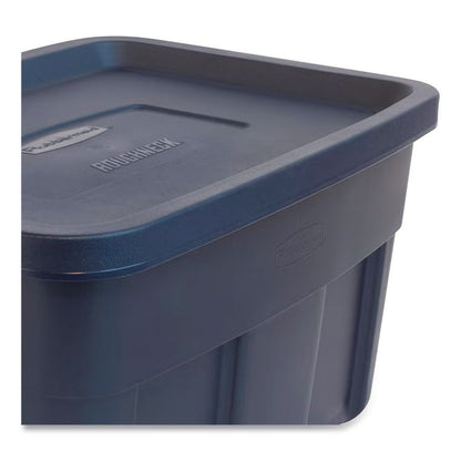 Roughneck Storage Box, 31 gal, 20.4" x 32.3" x 16.7", Dark Indigo Metallic
