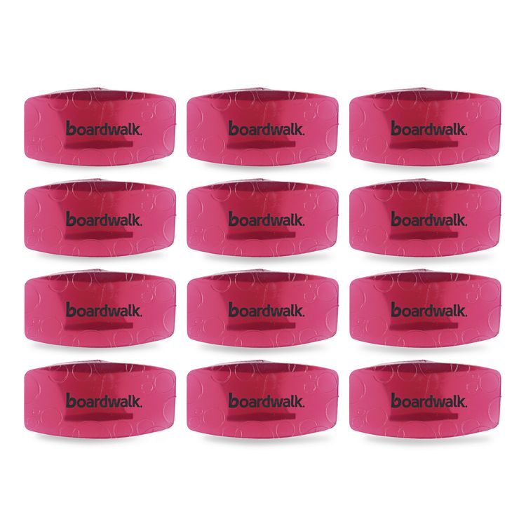 Toilet Bowl Clip, Spiced Apple Scent, Red, 12/Box