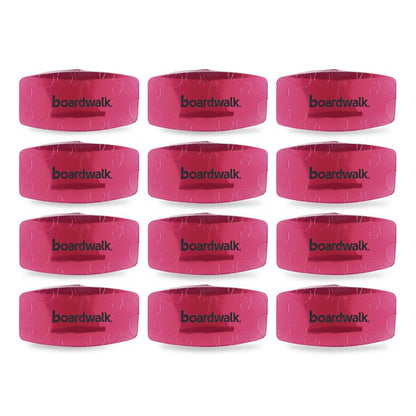 Toilet Bowl Clip, Spiced Apple Scent, Red, 12/Box