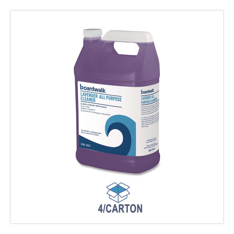 All Purpose Cleaner, Lavender Scent, 1 gal Bottle, 4 Bottles/Carton