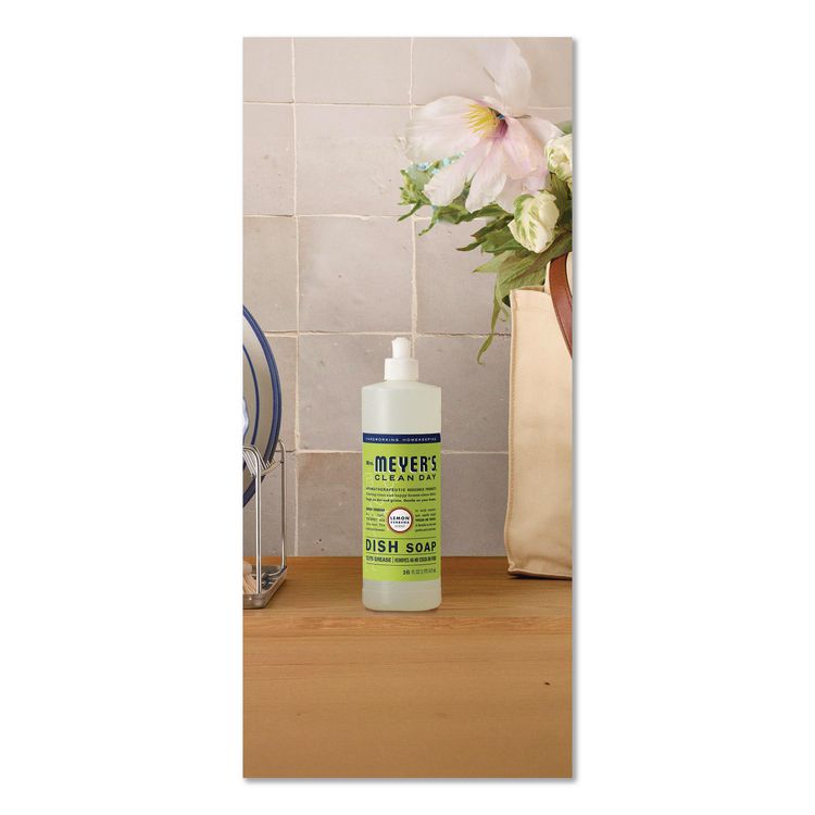 Dish Soap, Lemon Scent, 16 oz, Bottle, 6/Carton