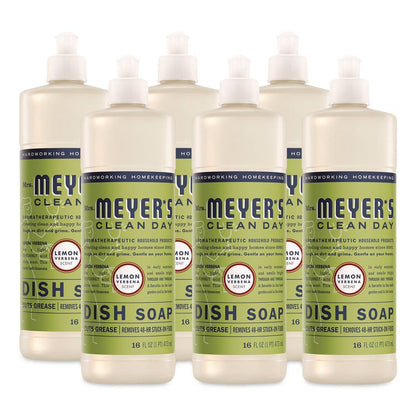 Dish Soap, Lemon Scent, 16 oz, Bottle, 6/Carton