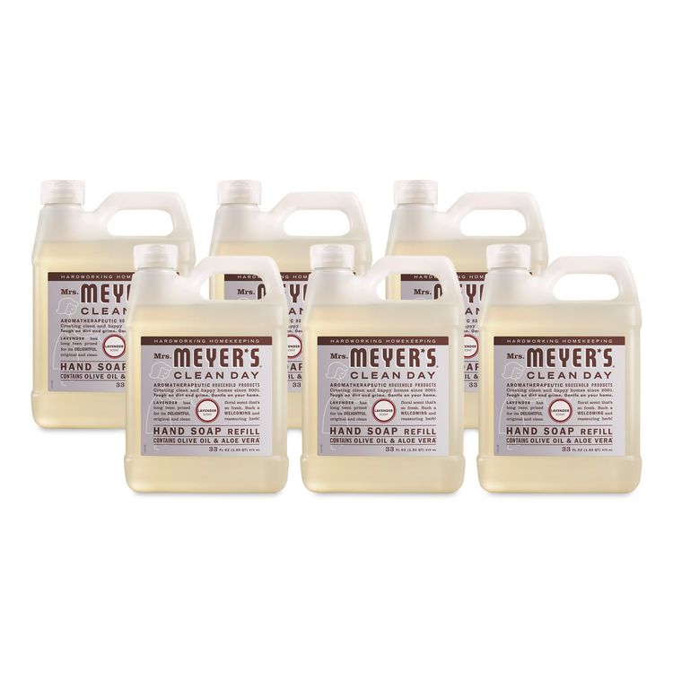 Clean Day Liquid Hand Soap Refill, Lavender Scent, 33 oz, 6/Carton