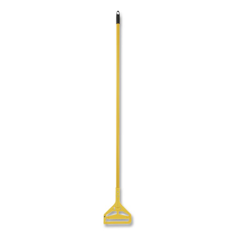 Quick Change Side-Latch Plastic Mop Head Handle, 60", Yellow