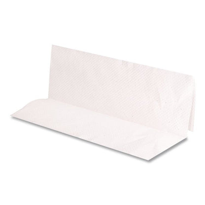 Single-Fold Paper Towels, 9 x 9.45, White, 334/Pack, 12 Packs/Carton