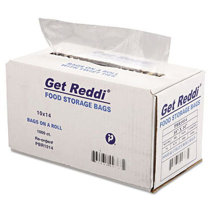 Food Bags, 0.75 mil, 10" x 14", Clear, 1,000/Carton
