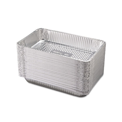 Aluminum Steam Table Pans, Full-Size Deep, 60 Gauge, 3.19" Deep, 12.19 x 20.75, 50/Carton