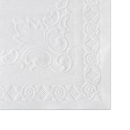 Placemats with Embossed Surface, Straight Edges, 14" x 10", White, 1,000/Carton