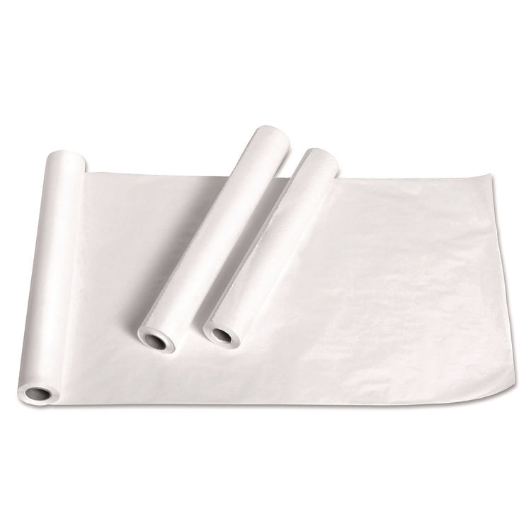 Exam Table Paper, Deluxe Crepe, 18" x 125 ft, White, 12/Carton