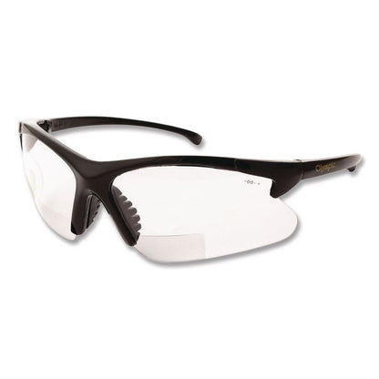 V60 30-06* Safety Reader Eyewear, 1.5+ Diopter, Black Half Frame, Clear Dual Lens