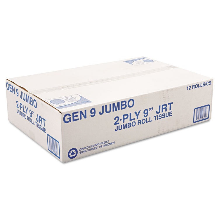 Jumbo Roll Bath Tissue, Septic Safe, 2-Ply, 3.3" x 700 ft, White, 12 Rolls/Carton