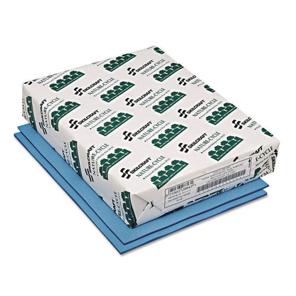 7530013982681, SKILCRAFT Neon Colored Copy Paper, 20 lb Bond Weight, 8.5 x 11, Neon Blue, 500/Ream