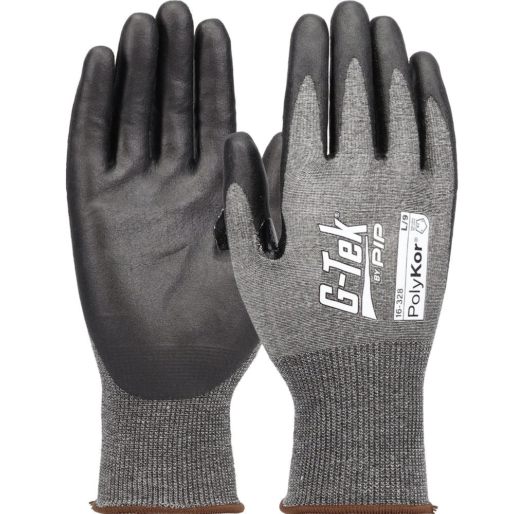G-Tek by PIP Knit Polykor Glove Foamnitrile Grip P/F TS XS, 12 Pairs/Dozen