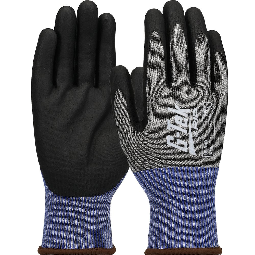 G-Tek by PIP Knit Polyk Blend Glove W/FOAM Nitrile Grip S TS, 12 Pairs/Dozen