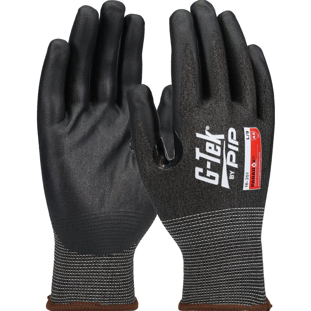 G-Tek by PIP Knit Polyk Glove Foam Nitrile GRIP-21 Gauge S TS, 12 Pairs/Dozen