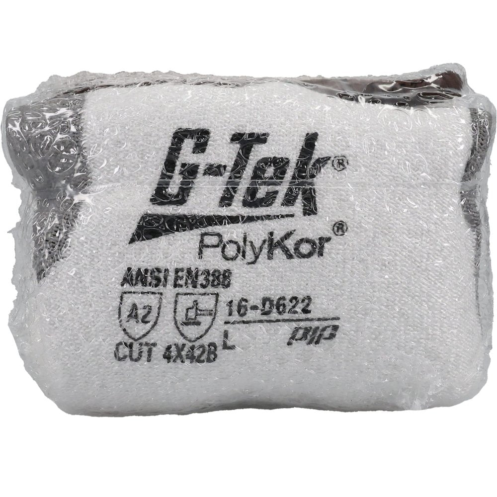 G-Tek by PIP Knit Polykor Glove Polyure. Grip P/F TS Vend M, 12 Pairs/Dozen