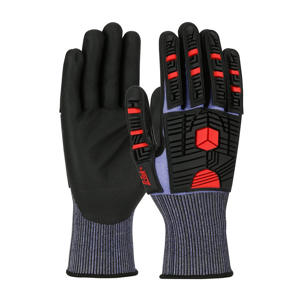 G-Tek by PIP Knit Polykor X7 Glove Impact Prot Neofoam P/F M, 12 Pairs/Dozen