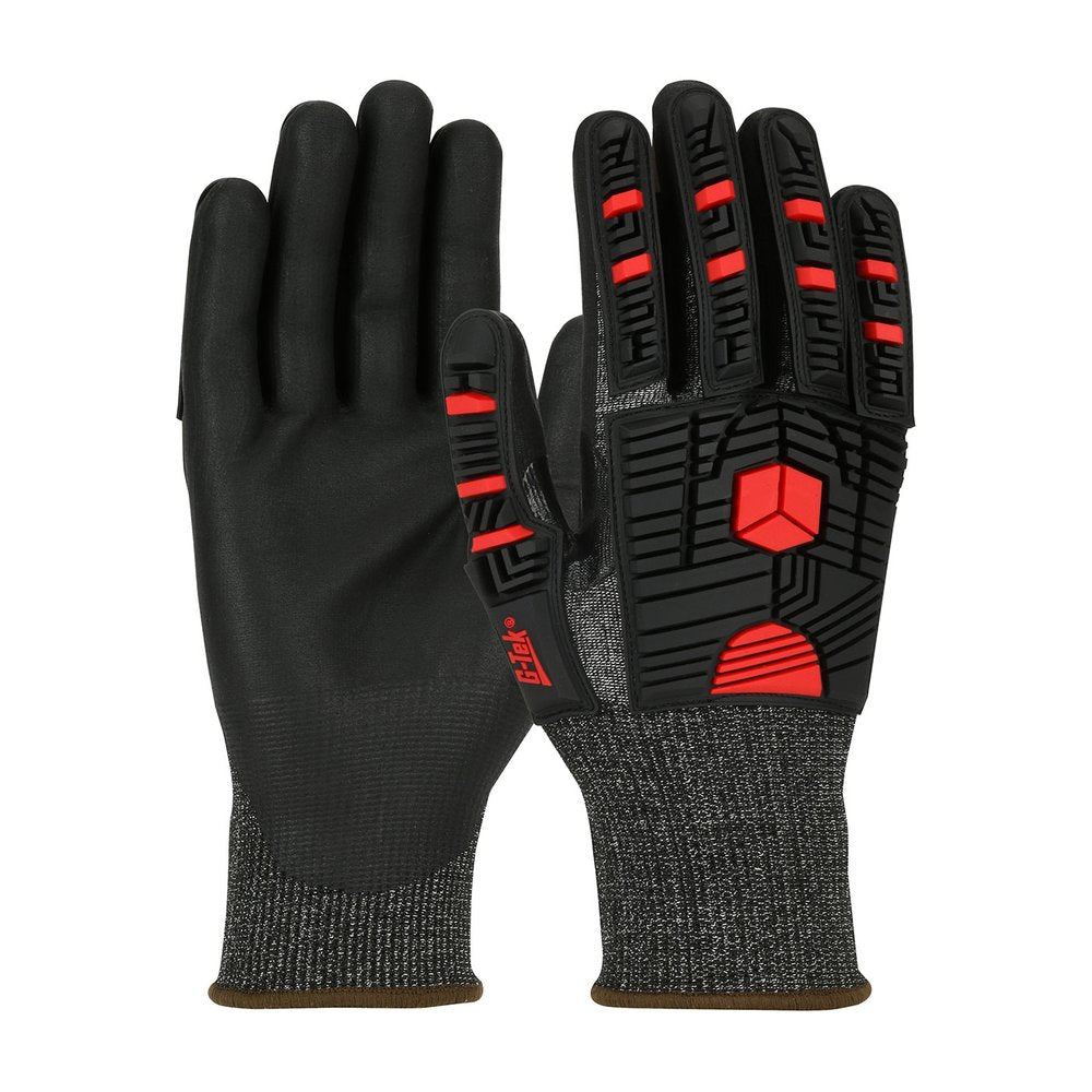 G-Tek by PIP Knit Polykor X7 Glove Impact Prot Neofoam P/F XL, 12 Pairs/Dozen