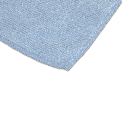 Extra-Large Microfiber Towels Twin-Pack, 15 x 15, Unscented, Blue, 2/Pack
