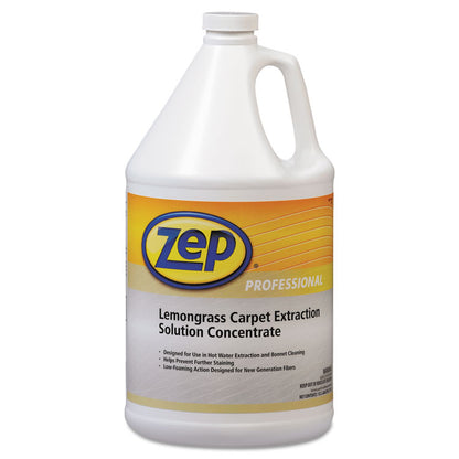 Carpet Extraction Cleaner, Lemongrass Scent, 1 gal Bottle, 4/Carton