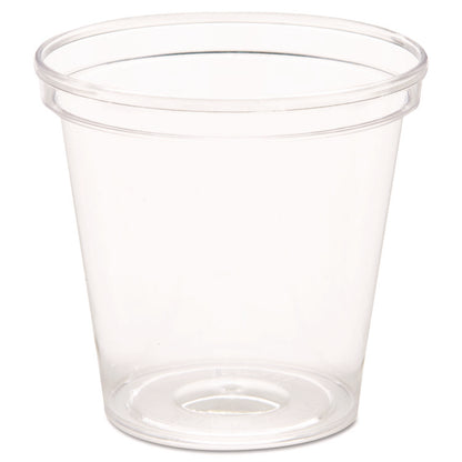 Comet Plastic Portion/Shot Glass, 1 oz, Clear, 50/Pack, 50 Packs/Carton