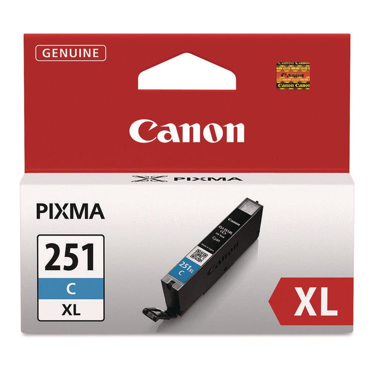 6449B001 (CLI-251XL) ChromaLife100+ High-Yield Ink, 695 Page-Yield, Cyan