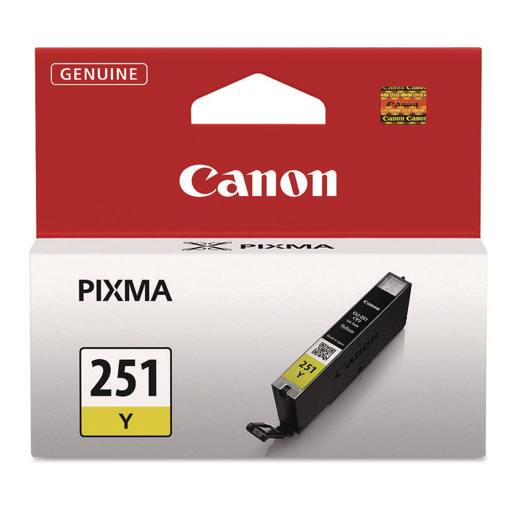 6516B001 (CLI-251) ChromaLife100+ Ink, 330 Page-Yield, Yellow