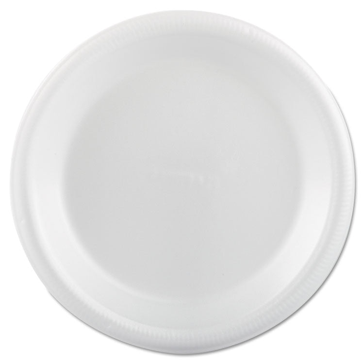 Foam Dinnerware, Plate, 9" dia, White, 25/Pack, 20 Packs/Carton