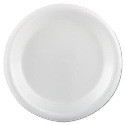 Foam Dinnerware, Plate, 9" dia, White, 25/Pack, 20 Packs/Carton