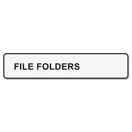 LabelWriter 1-UP File Folder Labels, 0.56" x 3.43", White, 130 Labels Roll, 2 Rolls/Pack