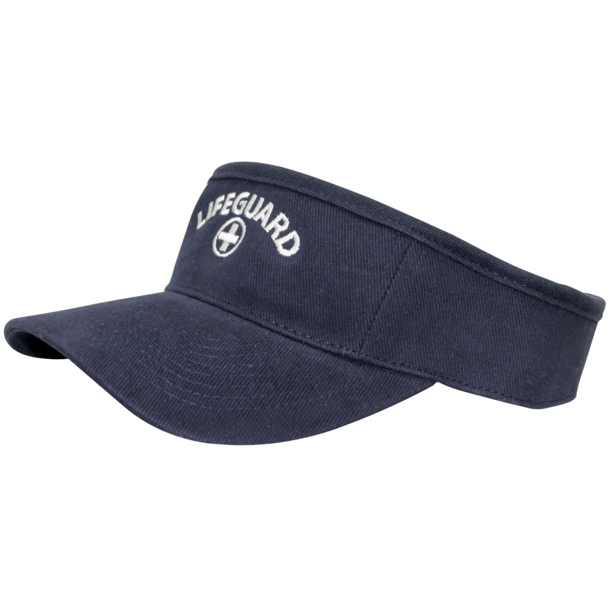 Kemp USA Lifeguard Visor, White Embroidered Logo, Navy